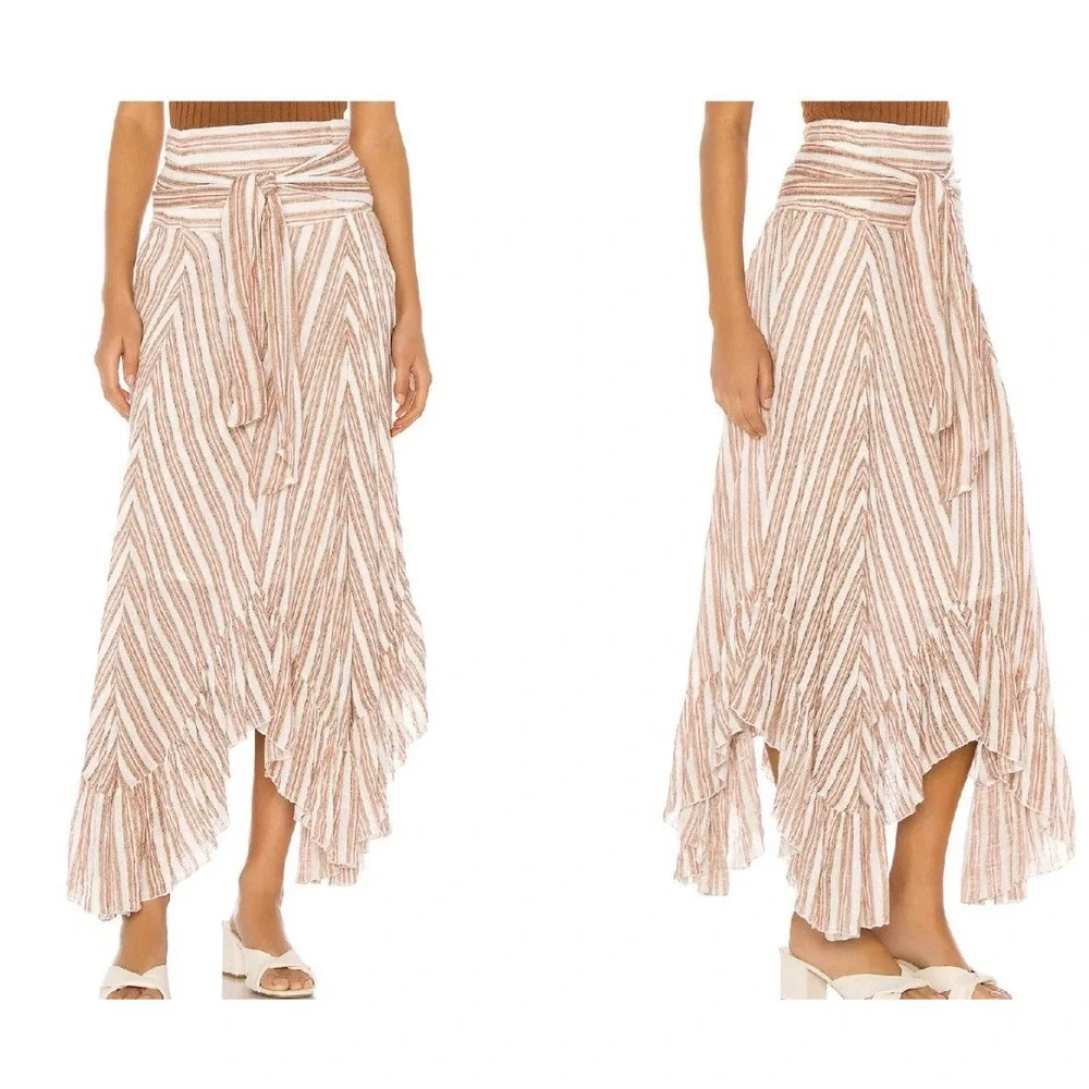 Free People Size  Med Giselle Skirt Free People  Ivory Combo New KP31